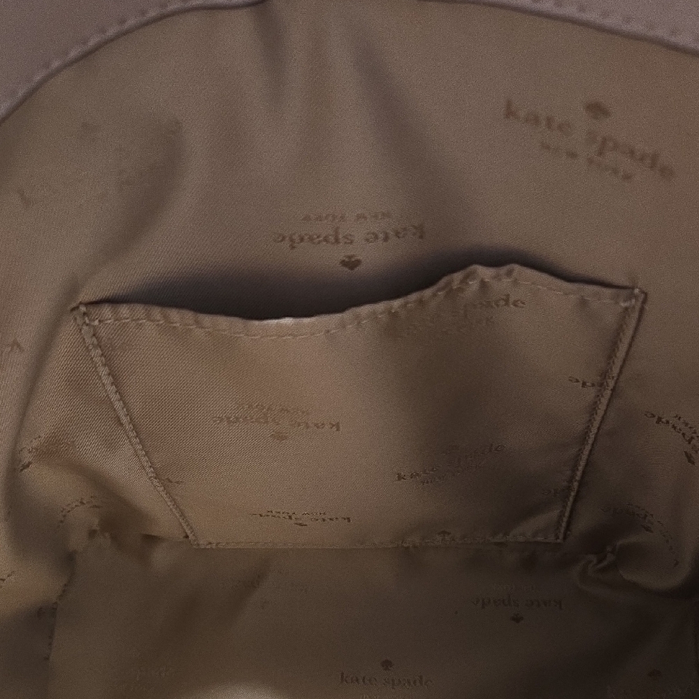 Kate Spade Black, Cream, and Tan Backpack Used Once, Great Condition - Picture 5 of 5